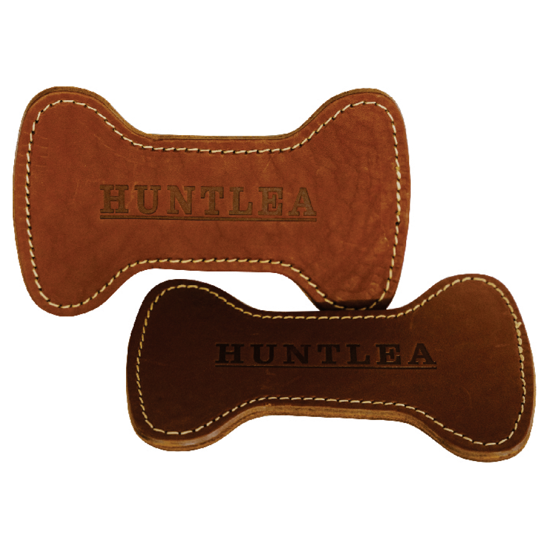 Huntlea Dog Bone Toy with Double Leather