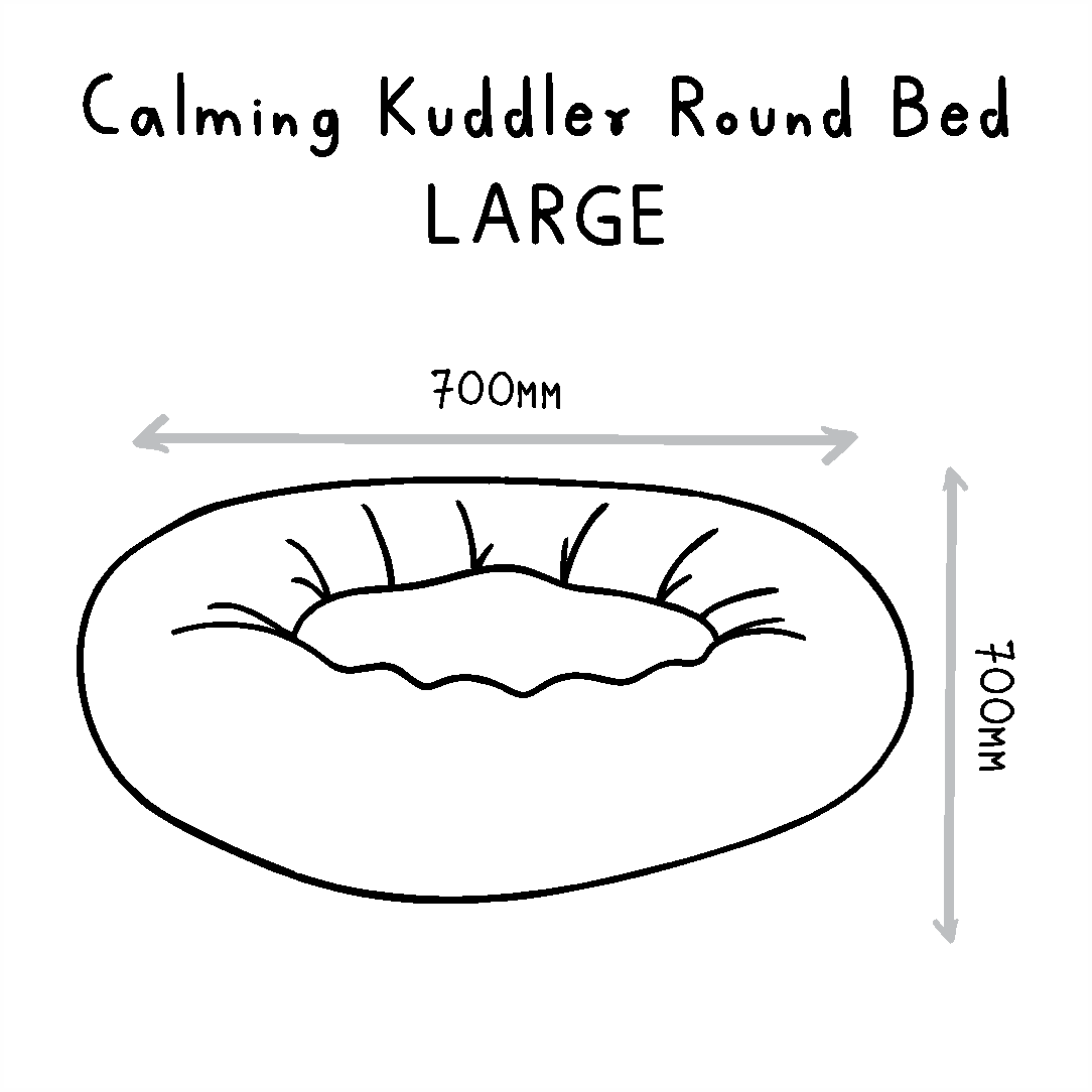Huntlea Calming Kuddler Round Dog Bed