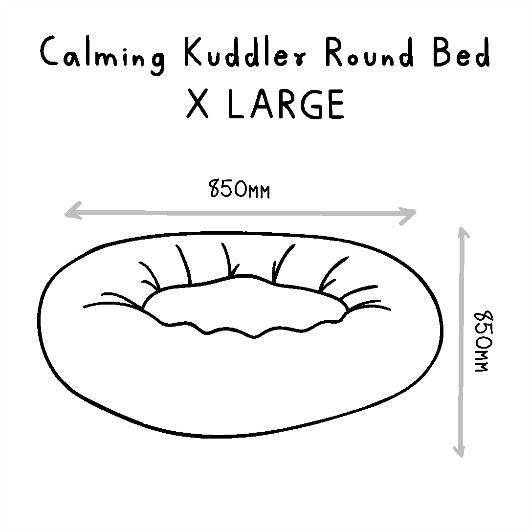 Huntlea Calming Kuddler Round Cat Bed Cover