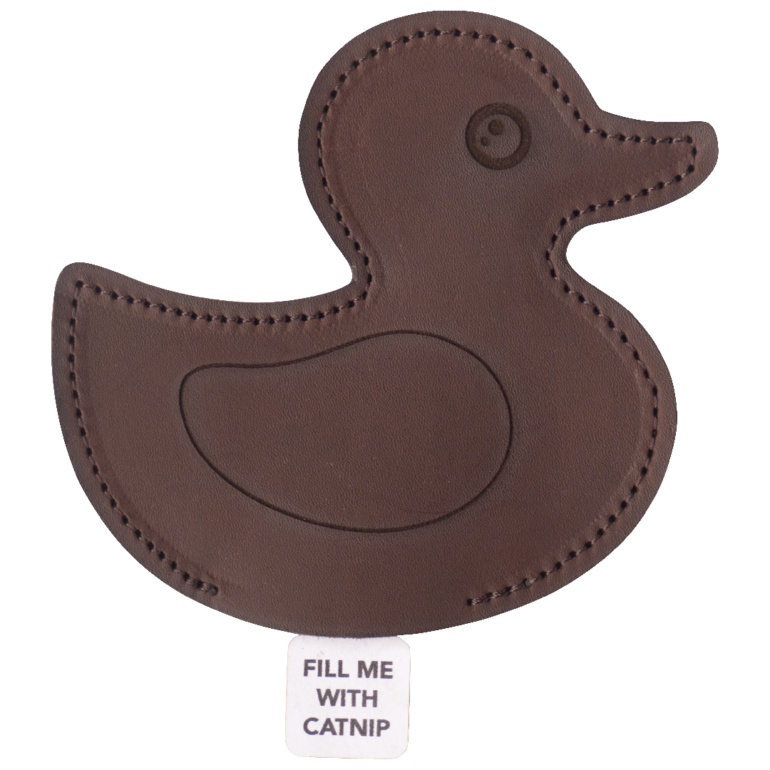 Huntlea Refillable Cat Toy Leather Duck