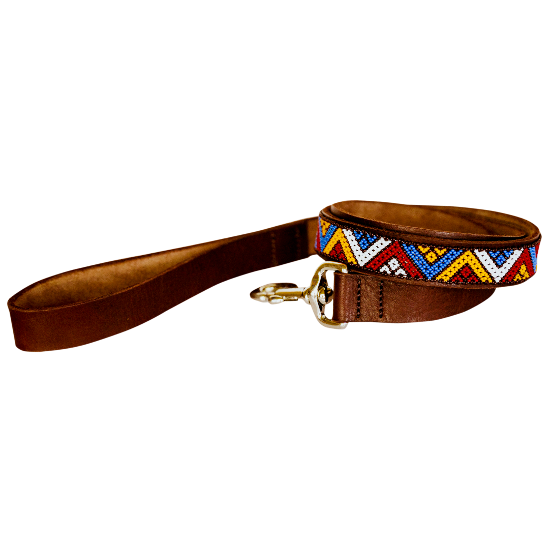 Beaded Dog Lead Daisy Vee