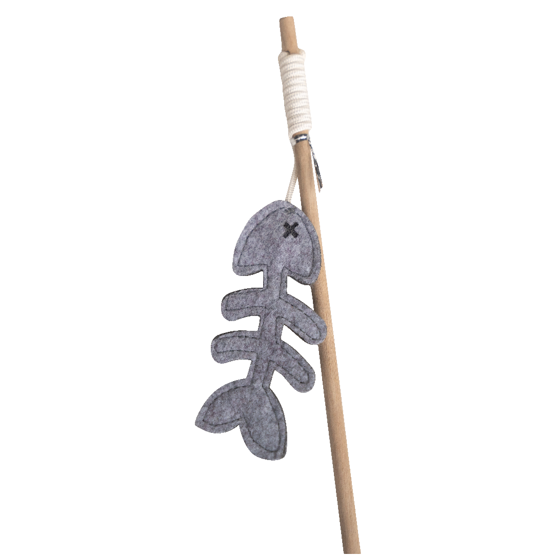 Huntlea Dangler Cat Toy Felt Fishbone