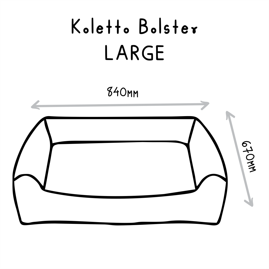 Koletto Bolster Style Dog Bed