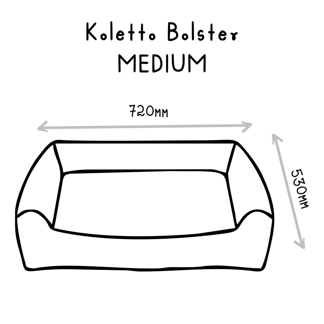 Koletto Bolster Style Dog Bed