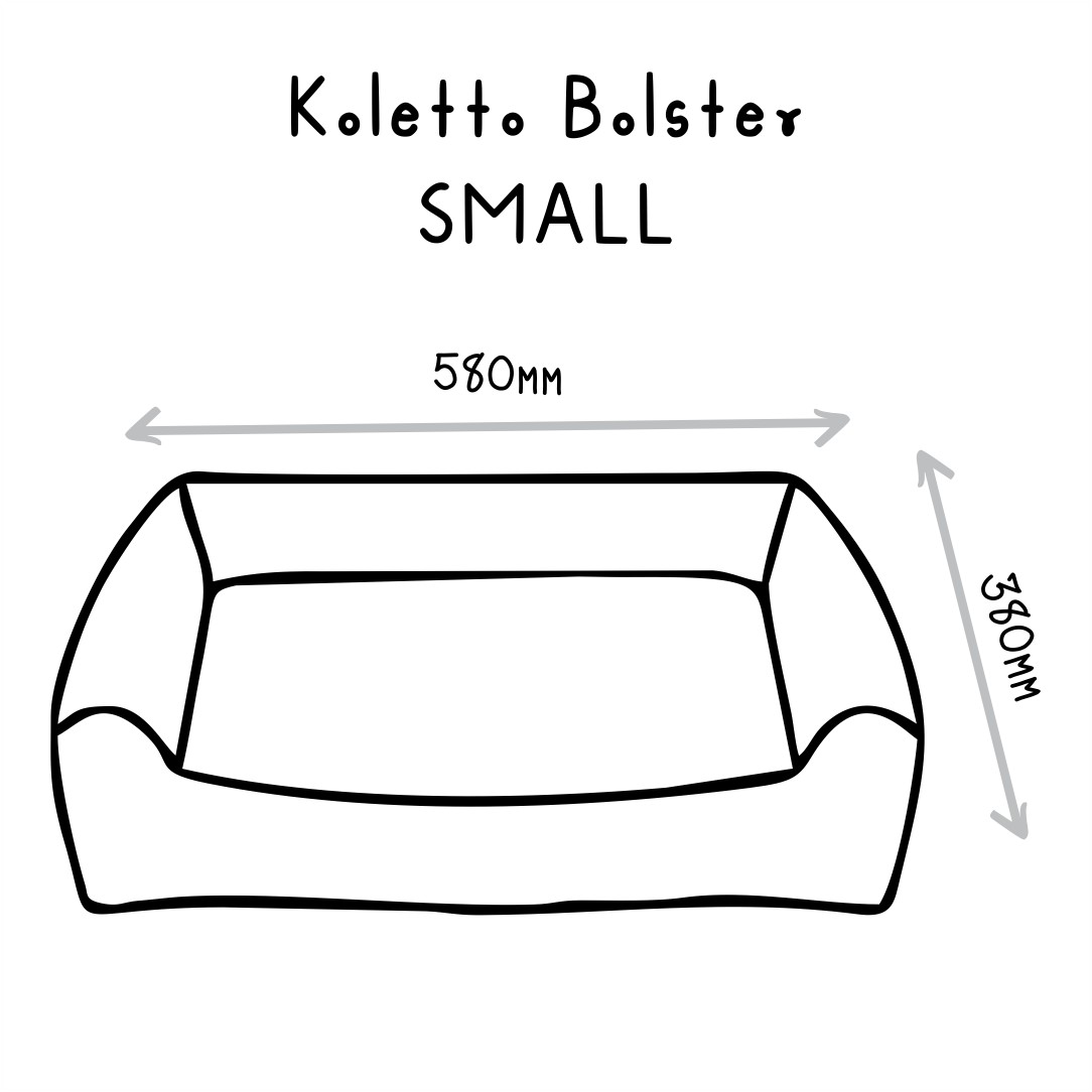 Koletto Bolster Style Dog Bed