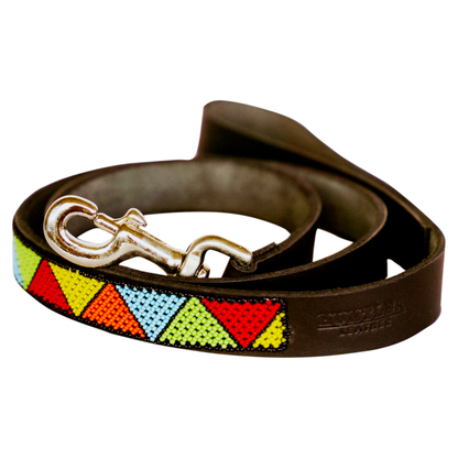 Beaded Dog Lead Big Vee