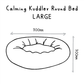 Huntlea Calming Kuddler Round Dog Bed