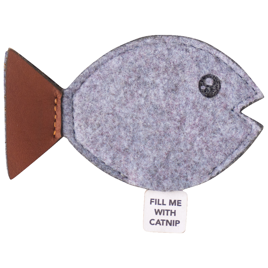 Huntlea Refillable Cat Toy Felt Fish