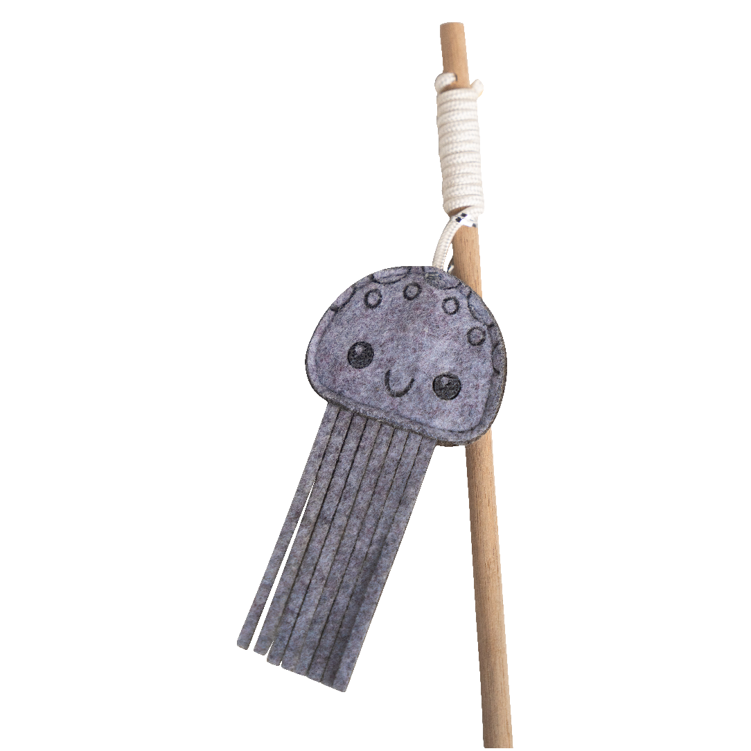 Huntlea Dangler Cat Toy Felt Jelly Fish