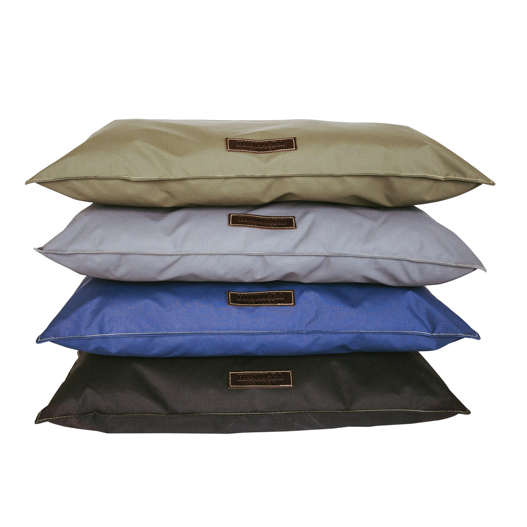Huntlea Original Pillow Bed Colour Stack 1 (Olive, Charcoal, Navy, Black)
