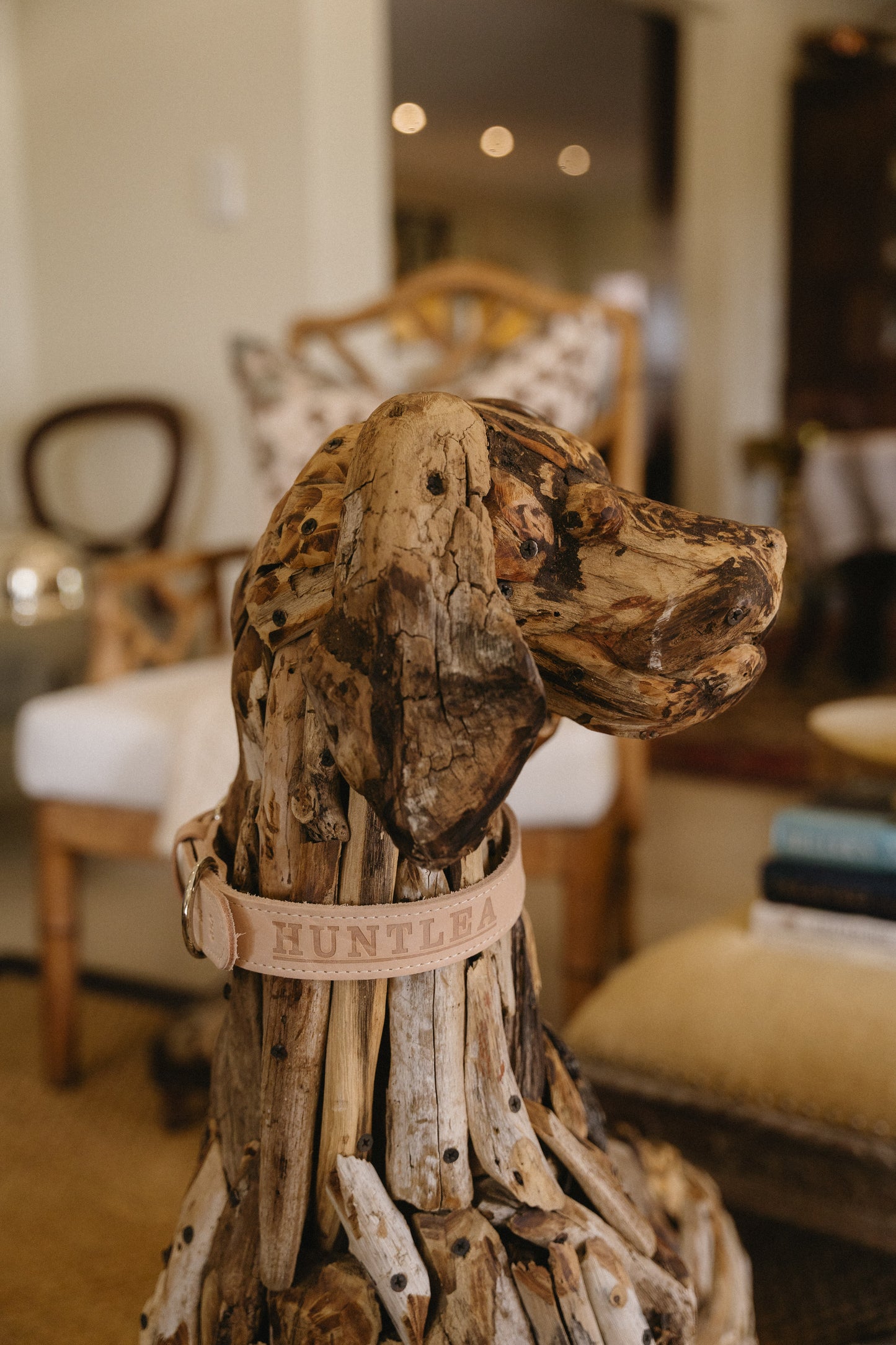 Handmade Driftwood Dog Sculpture