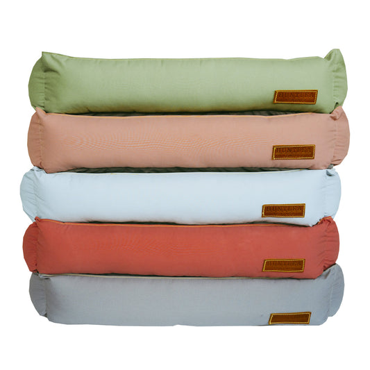 Koletto Bolster Colour Stack - Large (Kale, Peach, Teal, Scarlet, Silhouette)