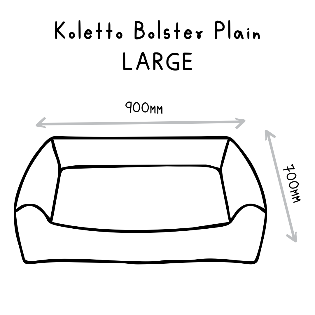 Koletto Bolster Plain Dog Bed