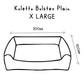 Koletto Bolster Plain Dog Bed