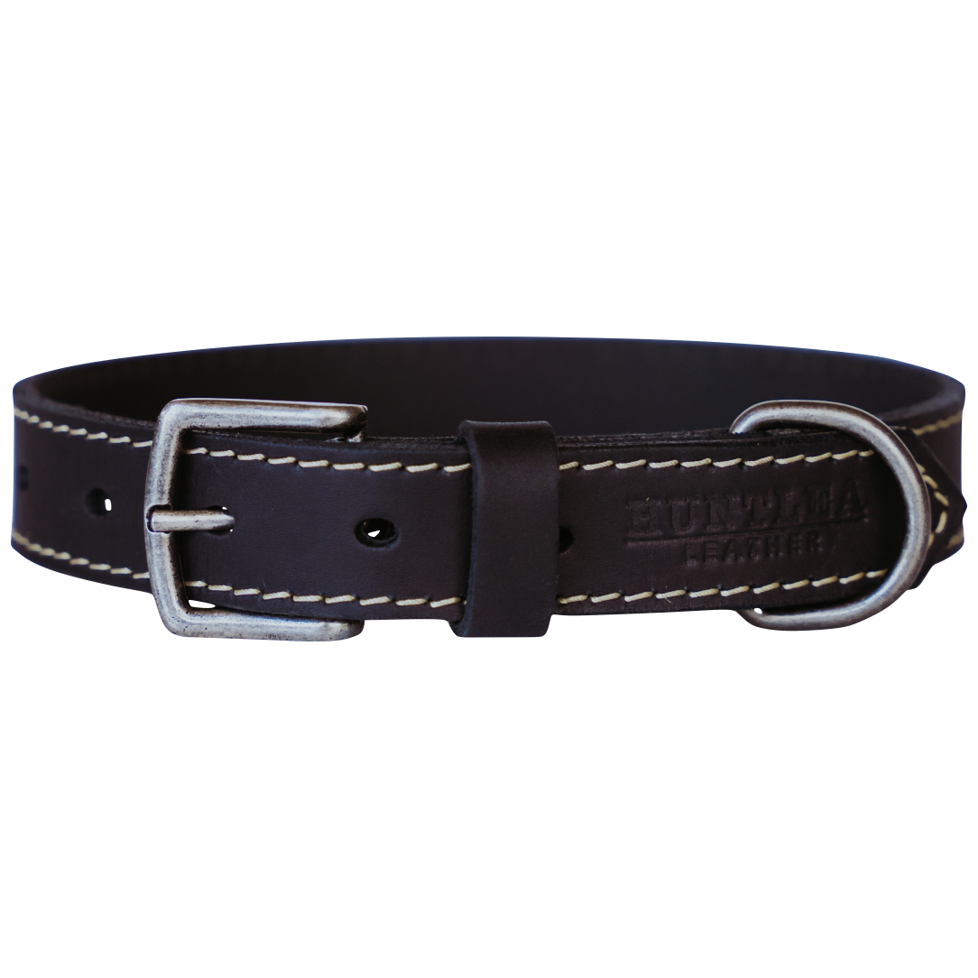 Leopard Dog Leather Collar