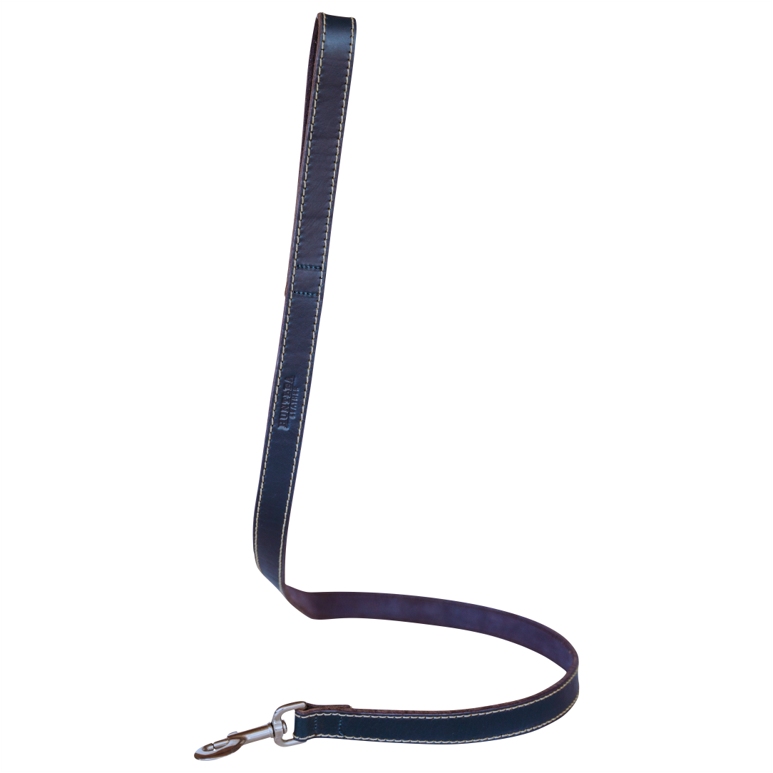 Leopard Dog Leather Lead