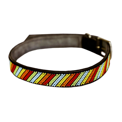 Beaded Dog Collar Stripe