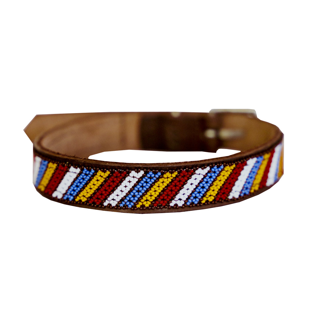 Beaded Dog Collar Stripe