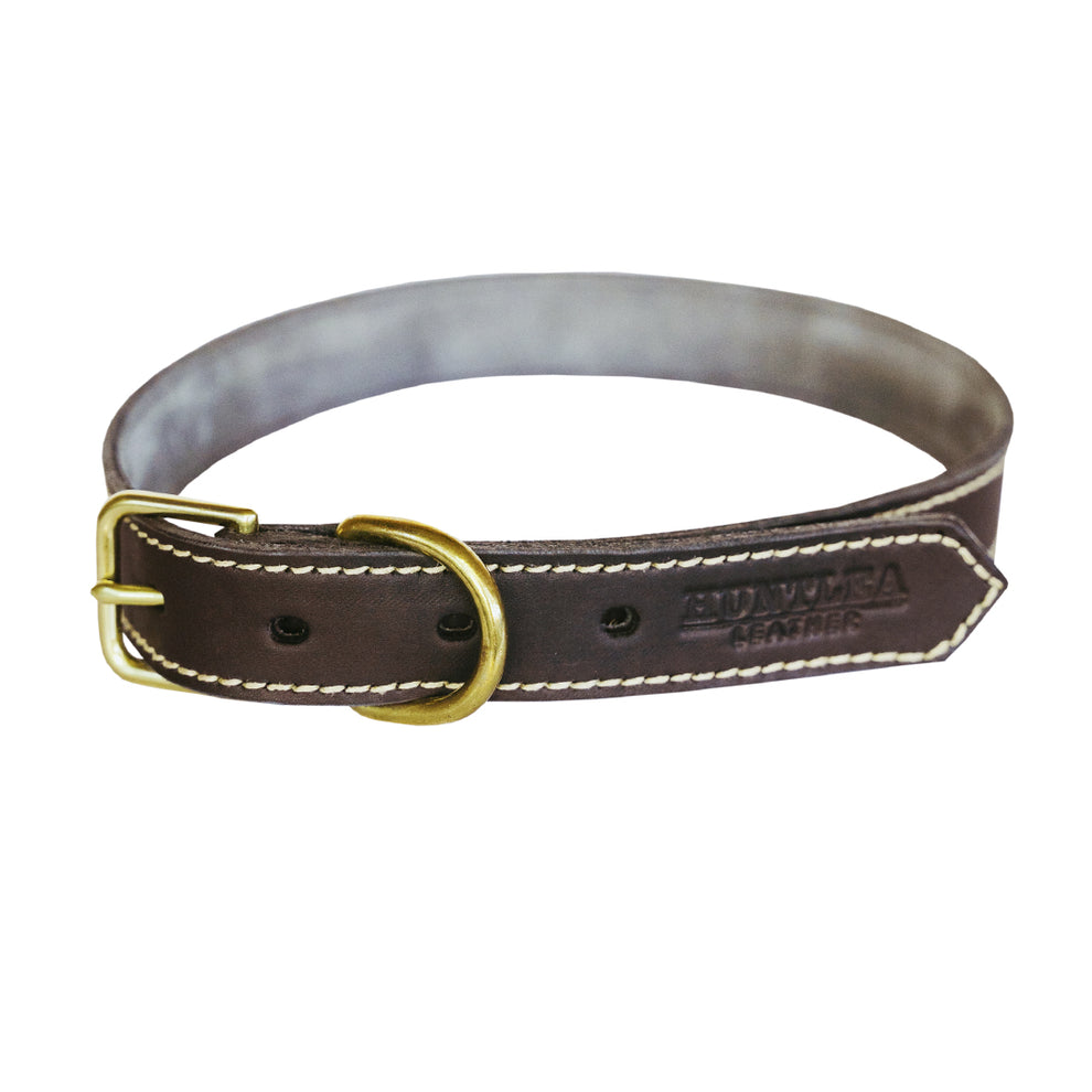 Lion Dog Leather Collar HUNTLEA